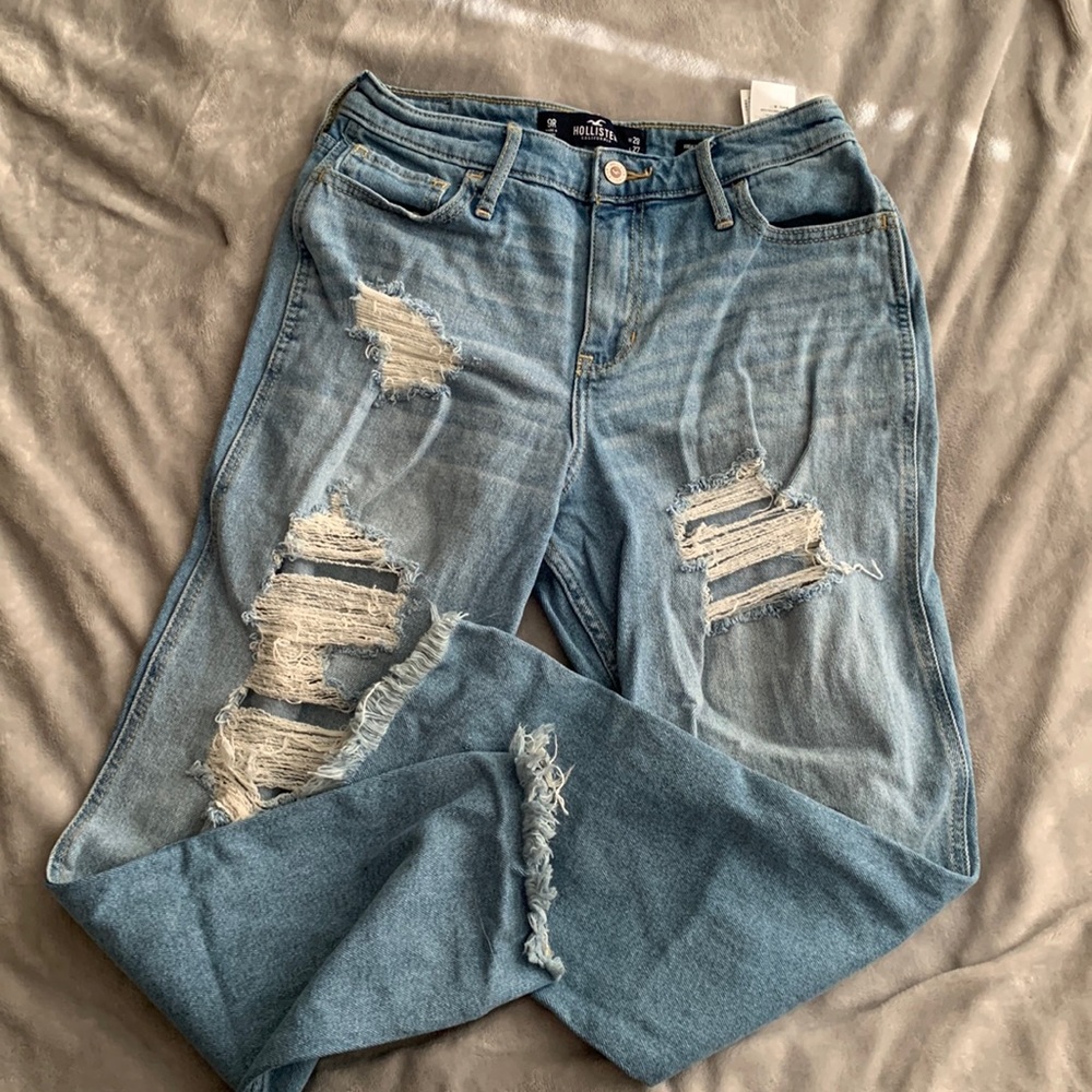 Hollister high rise slim straight vintage stretch